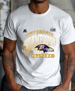Super Bowl LIX Baltimore Ravens 2024 Afc Conference Champions Logo Shirt