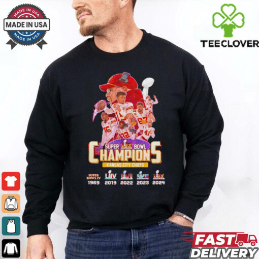 Super Bowl LIX Champions Kansas City Chiefs coach and players shirt