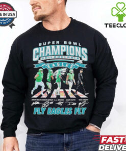 Super Bowl LIX Champions Philadelphia Eagles Abbey Road Signature Fly Eagles Fly shirt