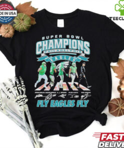 Super Bowl LIX Champions Philadelphia Eagles Abbey Road Signature Fly Eagles Fly shirt