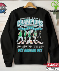 Super Bowl LIX Champions Philadelphia Eagles Abbey Road Signature Fly Eagles Fly shirt
