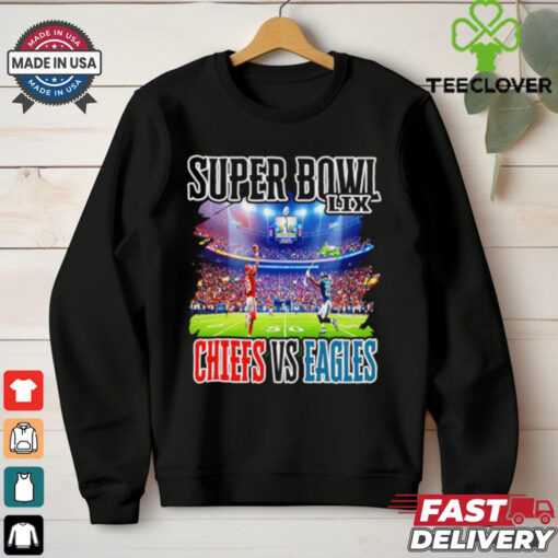 Super Bowl LIX Chiefs vs Eagles graphic shirt