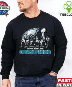 Super Bowl LIX Friends Philadelphia Eagles players signatures shirt