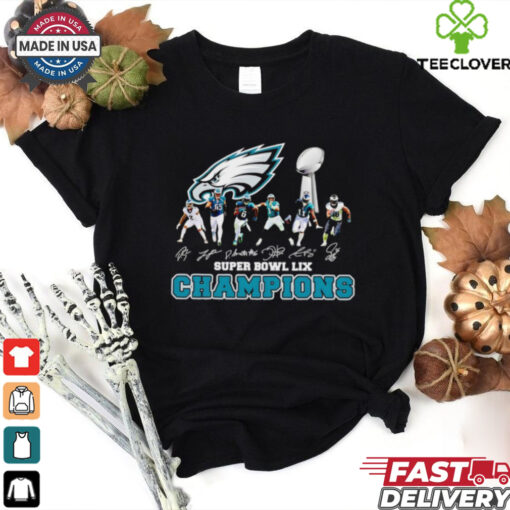 Super Bowl LIX Friends Philadelphia Eagles players signatures shirt