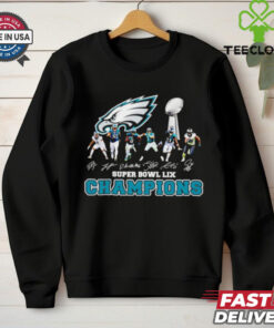 Super Bowl LIX Friends Philadelphia Eagles players signatures shirt