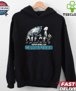 Super Bowl LIX Friends Philadelphia Eagles players signatures shirt