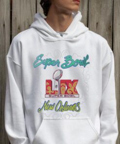 Super Bowl LIX G III White New Orleans Tee Shirt