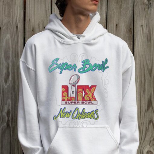 Super Bowl LIX G III White New Orleans Tee Shirt