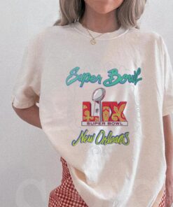 Super Bowl LIX G III White New Orleans Tee Shirt