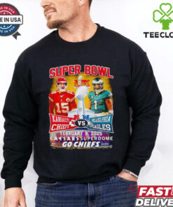 Super Bowl LIX Kansas City Chiefs Patrick Mahomes vs Philadelphia Eagles Jalen Hurts shirt