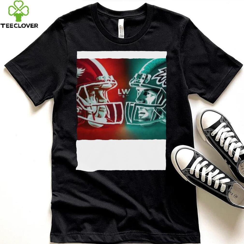 Superbowl LVII Philadelphia Eagles vs Kansas City Chiefs Shirt - ReproTees  - The Home of Vintage Retro and Custom T-Shirts!