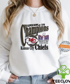 Super Bowl LVII Champions Kansas City Chiefs February 11 2024 Allegiant Stadium shirt