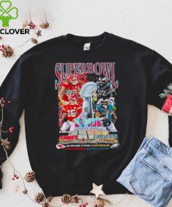 Super Bowl LVII State Farm Stadium Arizona Chiefs vs Eagles matchup shirt 3 Super Bowl LVII State Farm Stadium Arizona Chiefs vs Eagles matchup shirt