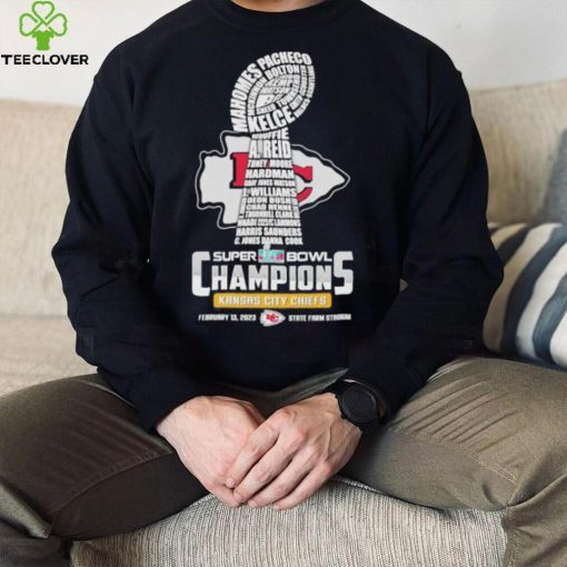 Super Bowl LVII champions Kansas city Chiefs Patrick Mahomes Travis Kelce A. Reid hoodie, sweater, longsleeve, shirt v-neck, t-shirt