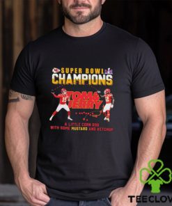 Super Bowl LVIII Champions Tom And Jerry Mustard Travis Kelce And Patrick Mahomes Shirt