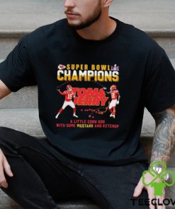 Super Bowl LVIII Champions Tom And Jerry Mustard Travis Kelce And Patrick Mahomes Shirt