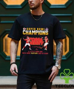 Super Bowl LVIII Champions Tom And Jerry Mustard Travis Kelce And Patrick Mahomes Shirt