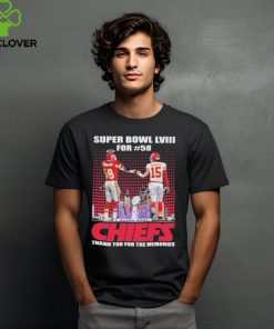 Super Bowl LVIII Derrick Thomas And Patrick Mahomes Thank You For The Memories Signatures Shirt
