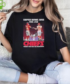 Super Bowl LVIII Derrick Thomas And Patrick Mahomes Thank You For The Memories Signatures Shirt