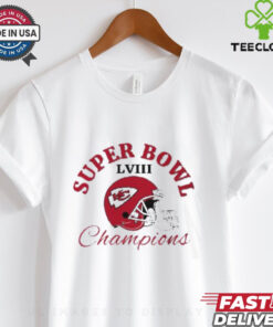 Super Bowl LVIII Kansas City Chiefs 2024 Helmet Logo T Shirt