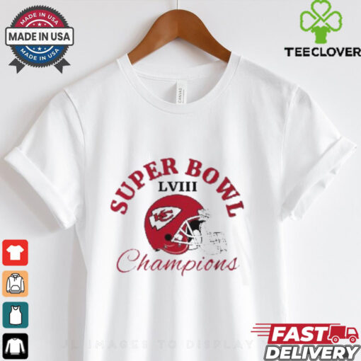 Super Bowl LVIII Kansas City Chiefs 2024 Helmet Logo T Shirt