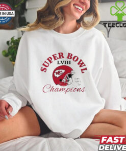 Super Bowl LVIII Kansas City Chiefs 2024 Helmet Logo T Shirt