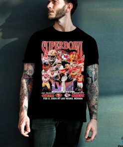 Super Bowl LVIII San Francisco 49ers Vs Kansas City Chiefs February 11, 2024 At Las Vegas Signatures Shirt