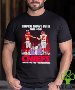 Super Bowl LVIII for 58 Chiefs thank you for the memories shirt