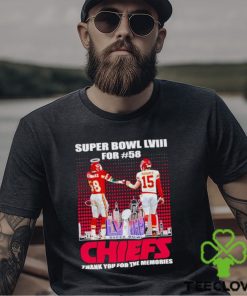 Super Bowl LVIII for 58 Chiefs thank you for the memories shirt