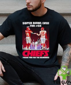 Super Bowl LVIII for 58 Chiefs thank you for the memories shirt