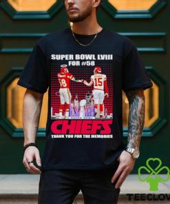 Super Bowl LVIII for 58 Chiefs thank you for the memories shirt