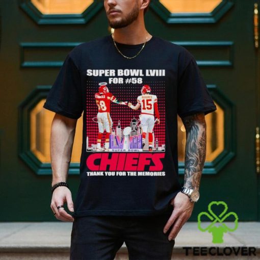 Super Bowl LVIII for 58 Chiefs thank you for the memories shirt