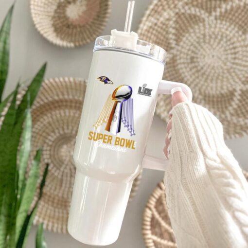 Super Bowl Lix Baltimore Ravens Champs Trophy Light 2025 Tee