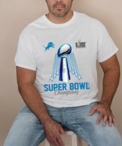 Super Bowl Lix Detroit Lions Champs Trophy Light 2025 Shirt