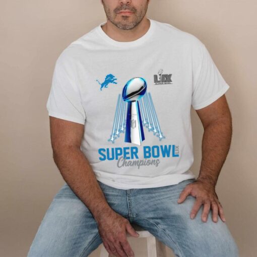 Super Bowl Lix Detroit Lions Champs Trophy Light 2025 Shirt