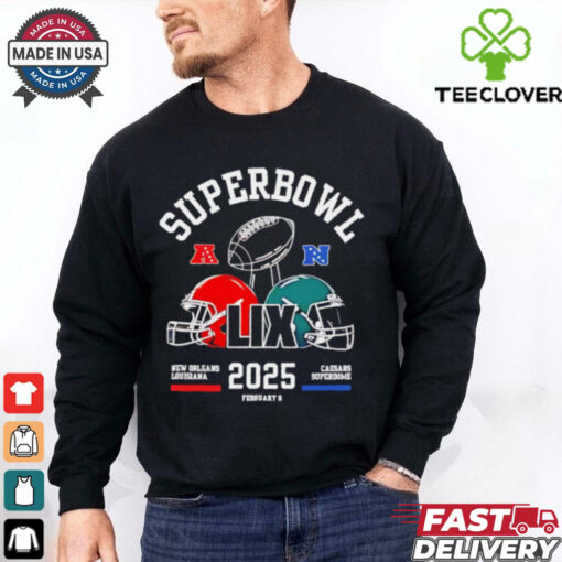 Super Bowl Lix Shirt Philadelphia Eagles Vs Kansas City Chiefs Superbowl Championship 2025 shirt