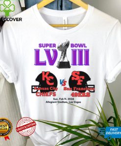 Super Bowl Lviii Chiefs Vs 49ers T shirt Super Bowl Lviii Kansas City Vs San Francisco T shirt