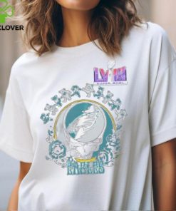 Super Bowl Lviii Grateful Dead Roses Dancing Bears Philadelphia Eagles Shirt