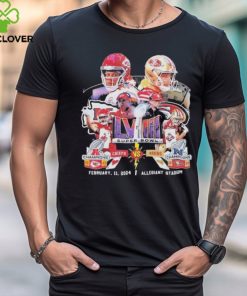 Super Bowl Lviii Kansas City Chiefs Vs San Francisco 49ers February 11 2024 Allegiant Stadium Shirt 2 Super Bowl Lviii Kansas City Chiefs Vs San Francisco 49ers February 11 2024 Allegiant Stadium Shirt