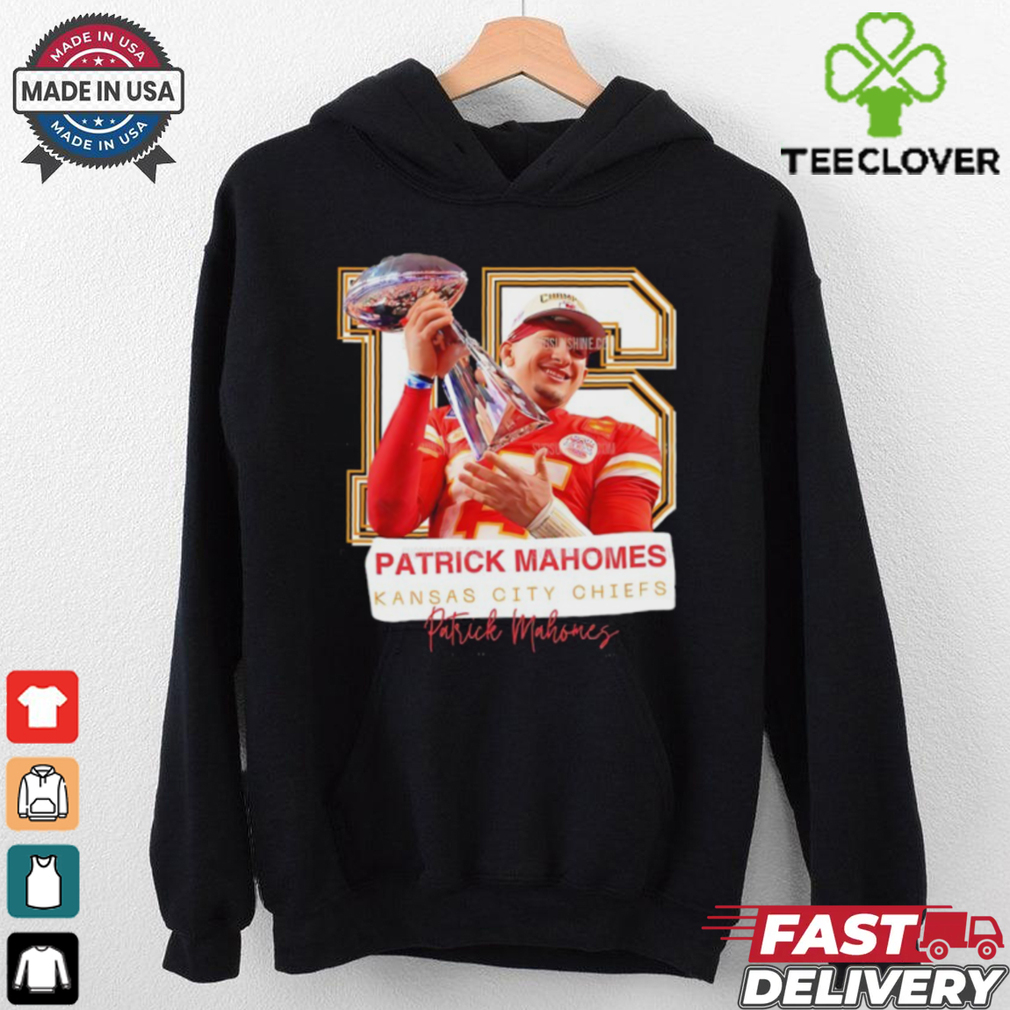 Super Bowl Patrick Mahomes Kansas City Chiefs No. 15 trophy shirt Super Bowl Patrick Mahomes Kansas City Chiefs No. 15 trophy shirt