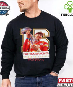 Super Bowl Patrick Mahomes Kansas City Chiefs No. 15 trophy shirt