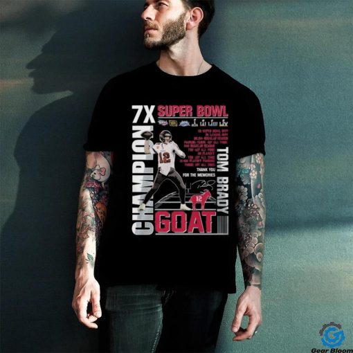 Super Bowl Tom Brady GOAT T Shirt