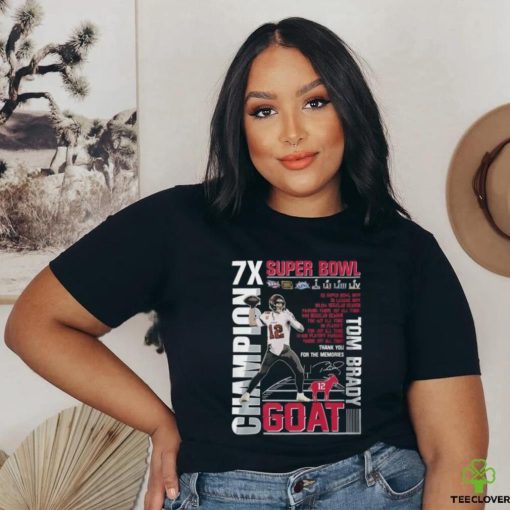 Super Bowl Tom Brady GOAT T Shirt