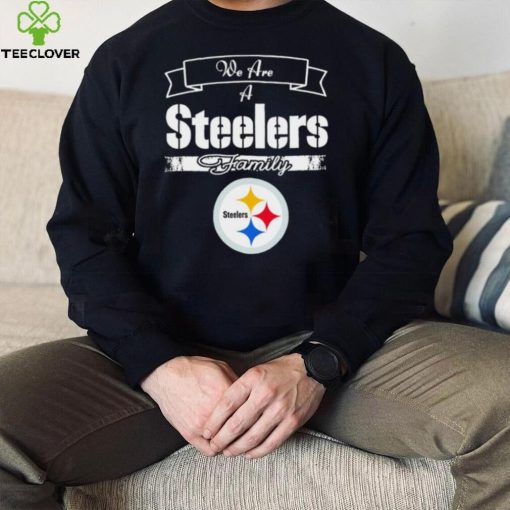 Super Bowl we are a Pittsburgh Steelers family logo hoodie, sweater, longsleeve, shirt v-neck, t-shirt