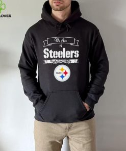 Super Bowl we are a Pittsburgh Steelers family logo hoodie, sweater, longsleeve, shirt v-neck, t-shirt