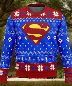 Super Heroes Superman Christmas 3D Ugly Christmas Sweater Unisex Christmas Sweater For Men And Women