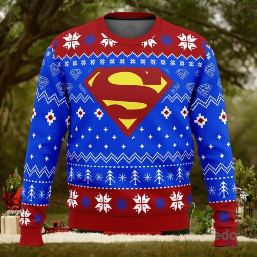 Super Heroes Superman Christmas 3D Ugly Christmas Sweater Unisex Christmas Sweater For Men And Women