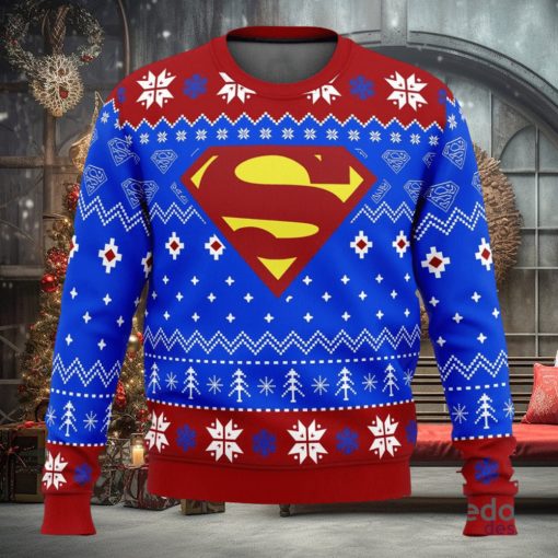 Super Heroes Superman Christmas 3D Ugly Christmas Sweater Unisex Christmas Sweater For Men And Women