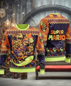 Super Mario All Character Unisex Ugly Sweater