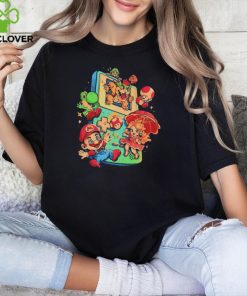 Super Mario Bros games and the Game Boy Plumber Game shirt